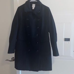 H&M Women’s Size 14 Black Peacoat